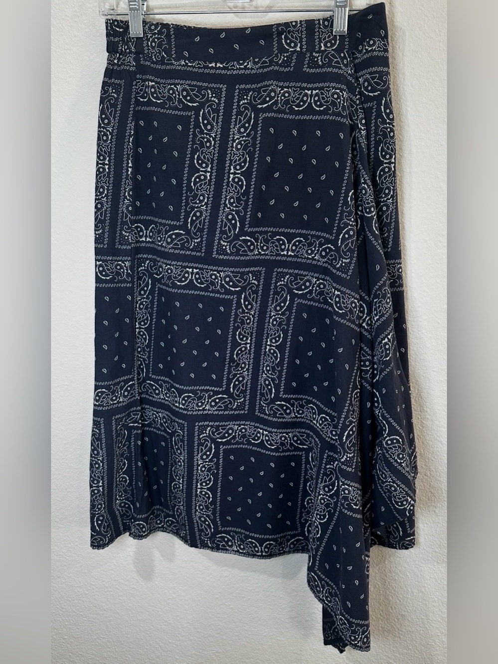 Women’s Dubdace Navy Bandana Print Midi Skirt XS